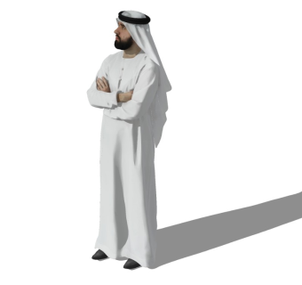 沙特阿拉伯人精细人物模型 (8)